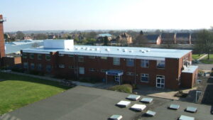 New roof in school colours