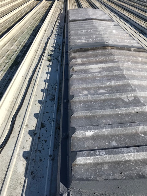 Before rooflight replacement